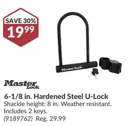 Princess Auto 6-1/8 in. Hardened Steel U-Lock Shackle offer