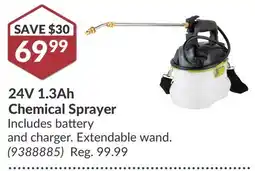 Princess Auto 24V 1.3Ah Chemical Sprayer offer