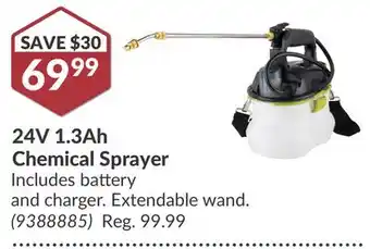 Princess Auto 24V 1.3Ah Chemical Sprayer offer