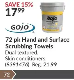 Princess Auto 72 pk Hand and Surface Scrubbing Towels offer