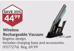Princess Auto Wireless Rechargeable Vacuum offer
