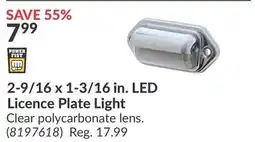Princess Auto 2-9/16 x 1-3/16 in. LED Licence Plate Light offer