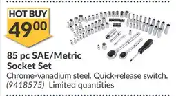 Princess Auto 85 pc SAE/Metric Socket Set offer