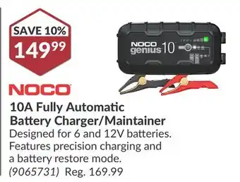 Princess Auto 10A Fully Automatic Battery Charger/Maintainer offer