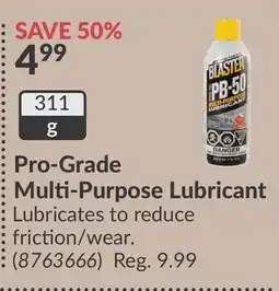 Princess Auto Pro-Grade Multi-Purpose Lubricant offer