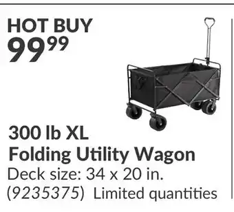Princess Auto 300 lb XL Folding Utility Wagon offer