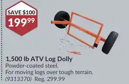 Princess Auto 1,500 lb ATV Log Dolly offer