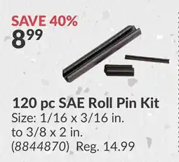 Princess Auto 120 pc SAE Roll Pin Kit offer