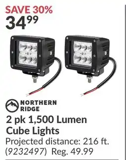 Princess Auto 2 pk 1,500 Lumen Cube Lights offer
