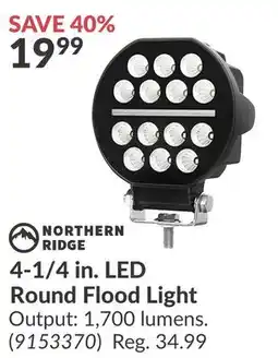 Princess Auto 4-1/4 in. LED Round Flood offer