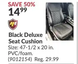 Princess Auto Black Deluxe Seat Cushion offer