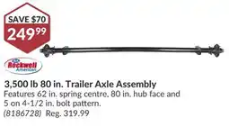 Princess Auto 3 80 in. Trailer Axle offer