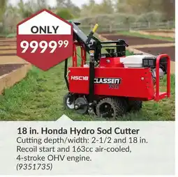 Princess Auto 18 in. Honda Hydro Sod Cutter offer