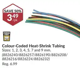 Princess Auto Colour-Coded Heat-Shrink Tubing offer