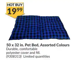 Princess Auto 50 x 32 in. Pet Bed, Assorted Colours offer