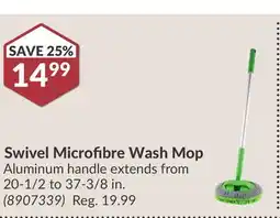 Princess Auto Swivel Microfibre Wash Mop offer