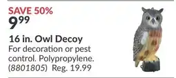 Princess Auto 16 in. Owl Decoy offer