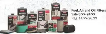 Princess Auto Fuel, Air and Oil Filters offer