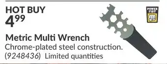 Princess Auto Metric Multi Wrench offer
