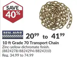 Princess Auto 10 ftGrade 70 Transport Chain offer