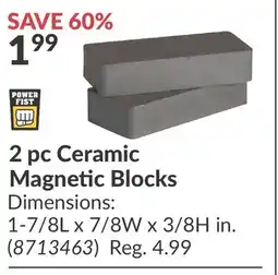 Princess Auto 2 pc Ceramic Magnetic Blocks offer