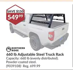 Princess Auto 660 lb Adjustable Steel Truck Rack offer