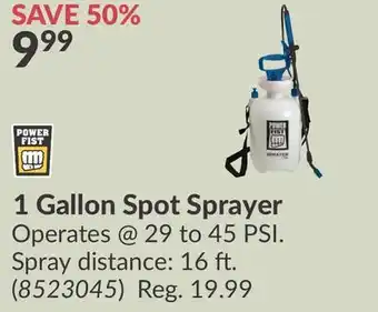 Princess Auto 1 Gallon Spot Sprayer offer