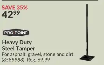 Princess Auto Heavy Duty Steel Tamper offer