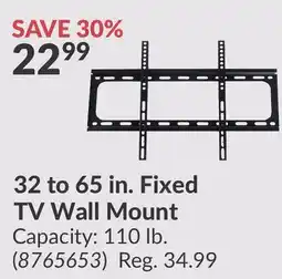 Princess Auto Fixed TV Wall Mount offer