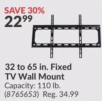 Princess Auto Fixed TV Wall Mount offer