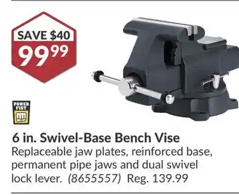 Princess Auto 6 in. Swivel-Base Bench Vise offer