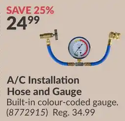 Princess Auto A/C Installation Hose and Gauge offer
