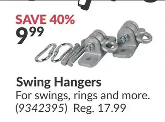 Princess Auto Swing Hangers offer