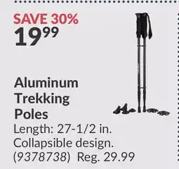 Princess Auto Aluminum Trekking Poles offer