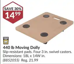 Princess Auto 440 lb Moving Dolly offer