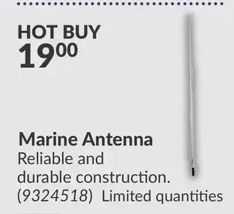 Princess Auto Marine Antenna offer