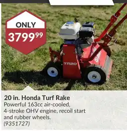 Princess Auto 20 in. Honda Turf Rake offer