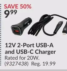 Princess Auto 12V 2-Port USB-A and USB-C Charger offer