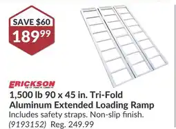 Princess Auto 90 x 45 in. Tri-Fold Aluminum Extended Loading Ramp offer