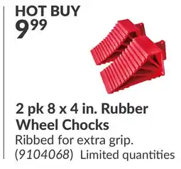 Princess Auto 2 pk 8 x 4 in. Rubber Wheel Chocks offer