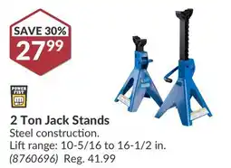 Princess Auto 2 Ton Jack Stands offer