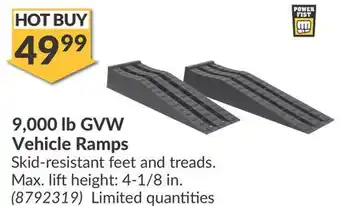 Princess Auto 9,000 lb GVW Vehicle Ramps offer