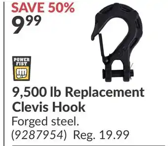 Princess Auto 9,500 lb Replacement Clevis Hook offer