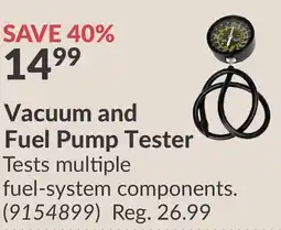 Princess Auto Vacuum and Fuel Pump Tester offer