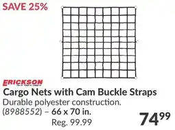 Princess Auto Cargo Nets with Cam Buckle Straps offer