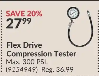 Princess Auto Flex Drive Compression Tester offer