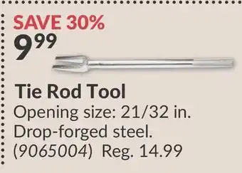 Princess Auto Tie Rod Tool offer