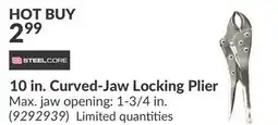 Princess Auto 10 in. Curved-Jaw Locking Plier offer