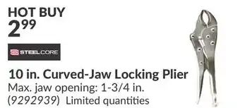 Princess Auto 10 in. Curved-Jaw Locking Plier offer