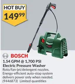 Princess Auto 1, 700 PSI Electric Pressure Washer offer